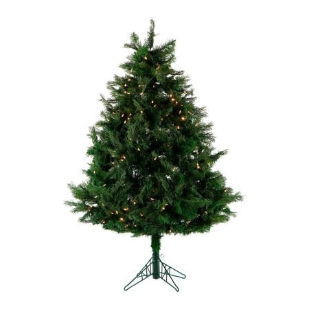 Almo Fulfillment Services Fraser Hill Farm Artificial Christmas Tree - 5 Ft. Northern Cedar Teardrop - Clear LED Lights FFNC050-5GREZ